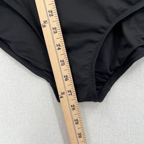 ANDIE Mykonos Classic One Piece Swimsuit Women XL Black Plunge V Neck Wide Strap - Picture 14 of 14